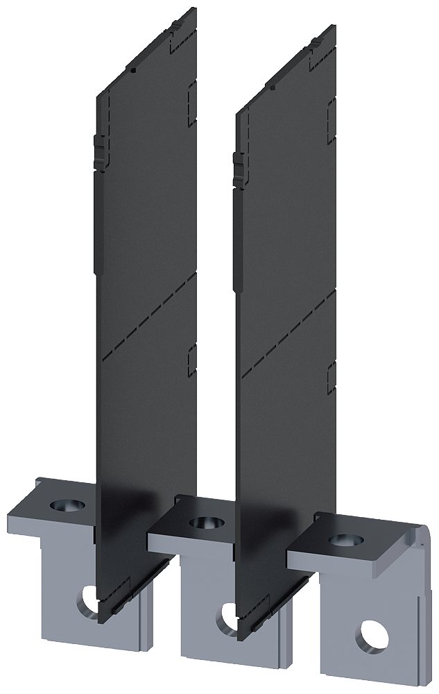 Siemens SENTRON 3VA94030QG00 — Copper connecting bar, angled, prepared for cable lug, 3VA23 / 3VA24