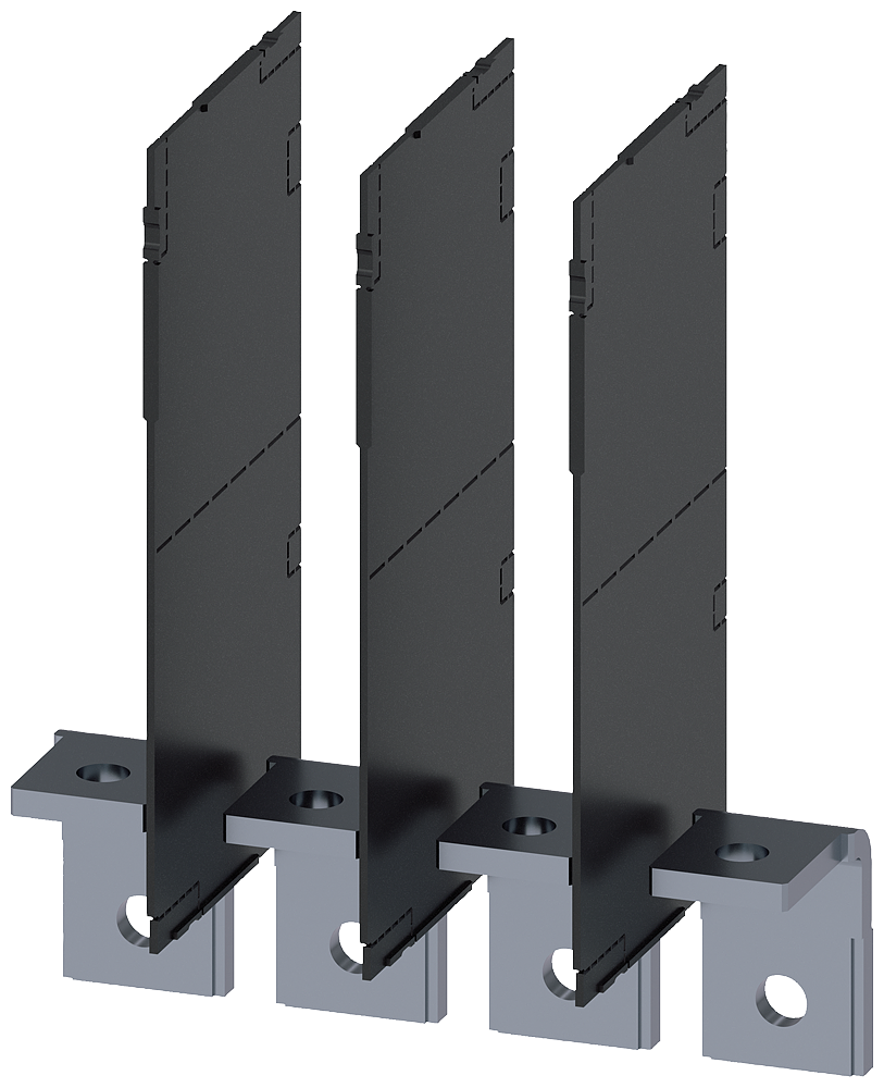 Siemens SENTRON 3VA9404-0QG00 — Copper connecting bar, angled, prepared for cable lug, 3VA23 / 3VA24