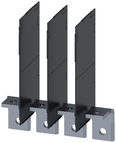Siemens SENTRON 3VA9404-0QG00 — Copper connecting bar, angled, prepared for cable lug, 3VA23 / 3VA24