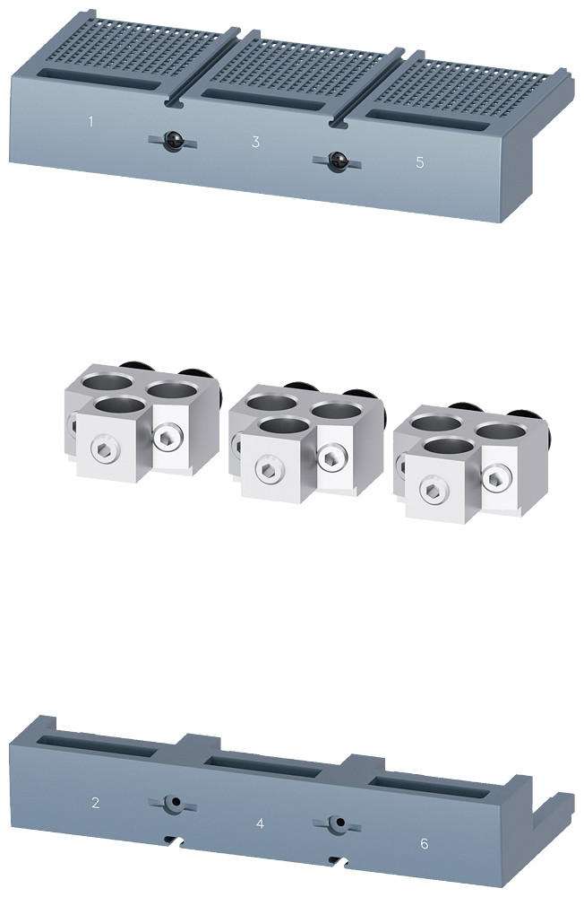 Siemens SENTRON 3VA9503-0JB32 — Cu/Al box terminal, 3-Pole, 3VA25