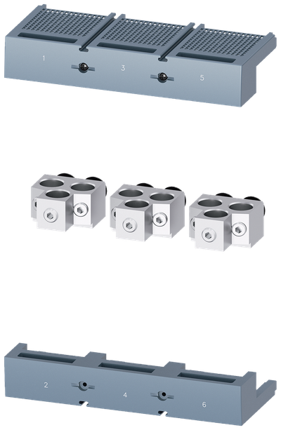 Siemens SENTRON 3VA9503-0JB32 — Cu/Al box terminal, 3-Pole, 3VA25