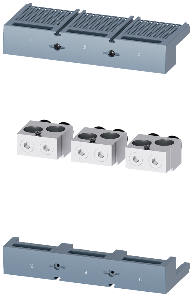 Siemens SENTRON 3VA95030JG23 — Cu/Al box terminal, 120–300 mm², 3VA25
