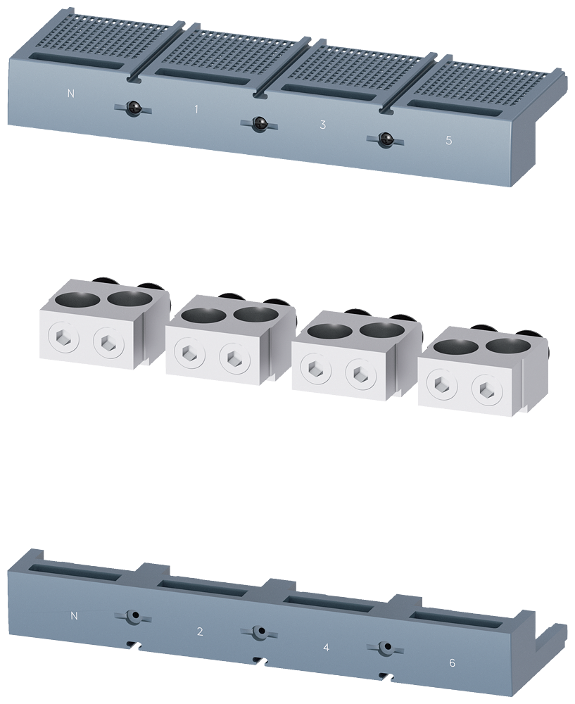 Siemens SENTRON 3VA9504-0JB23 — Cu/Al box terminal, 120–300 mm², 3VA25