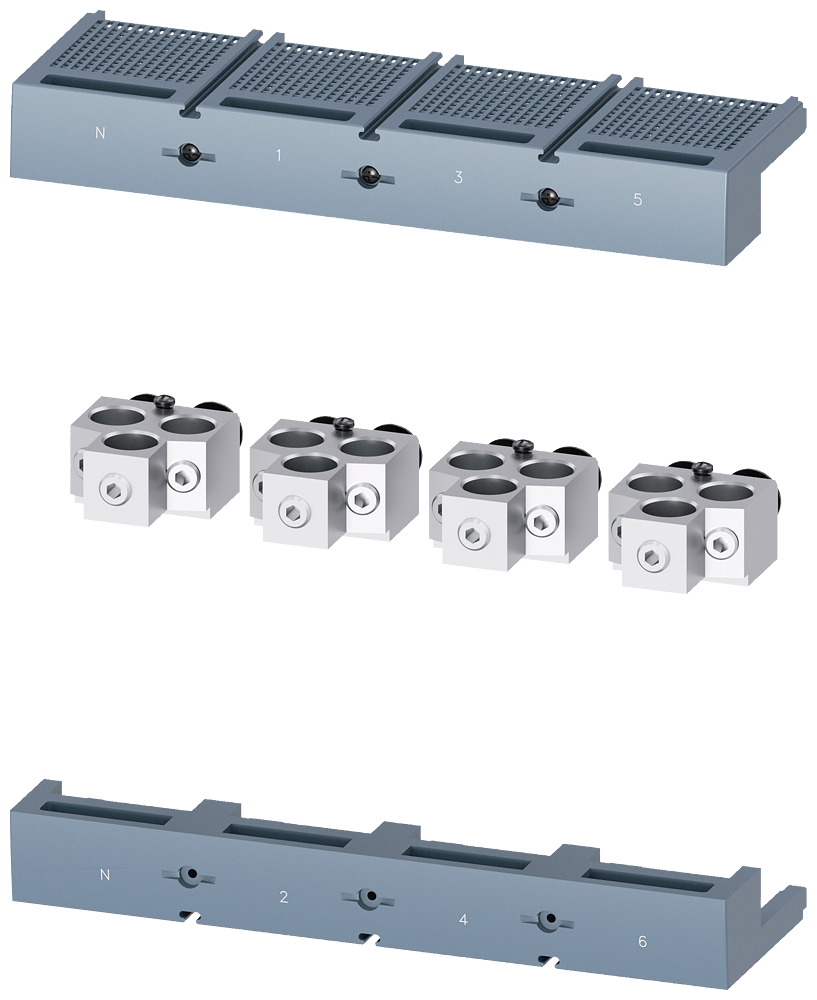 Siemens SENTRON 3VA9504-0JG32 — Cu/Al box terminal, 4-Pole, 3VA25
