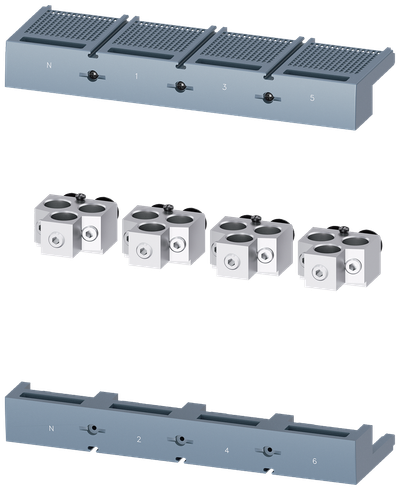 Siemens SENTRON 3VA9504-0JG32 — Cu/Al box terminal, 4-Pole, 3VA25