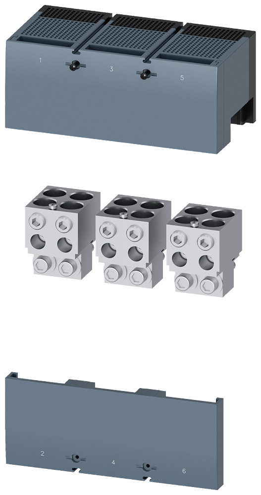 Siemens SENTRON 3VA9603-0JC43 — Cu/Al box terminal, 3VA25