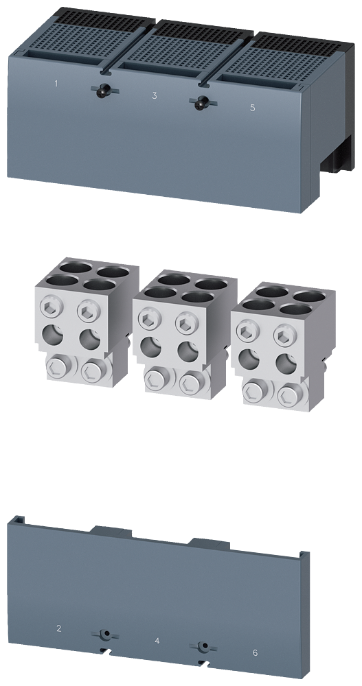 Siemens SENTRON 3VA9603-0JJ43 — Cu/Al box terminal, 3VA25