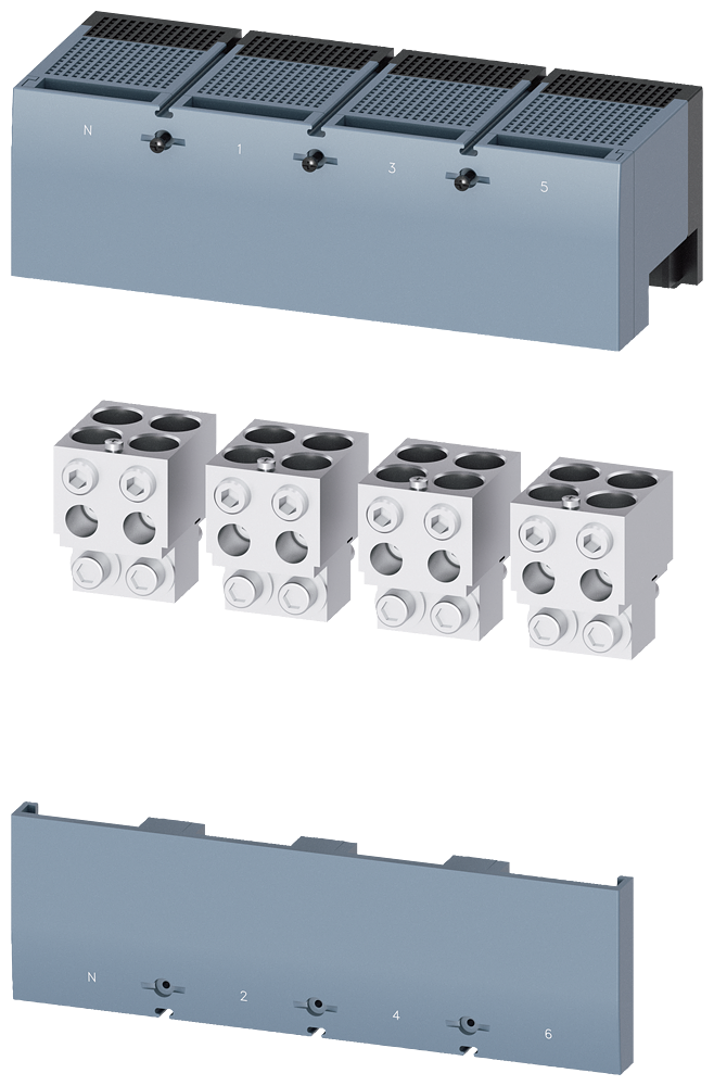 Siemens SENTRON 3VA9604-0JC43 — Cu/Al box terminal, 3VA25