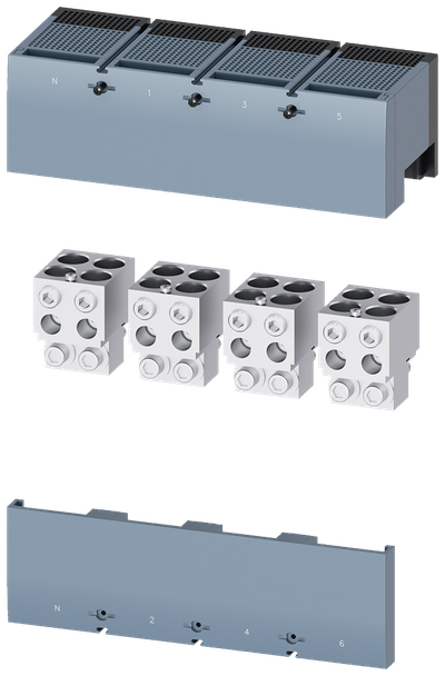 Siemens SENTRON 3VA9604-0JC43 — Cu/Al box terminal, 3VA25