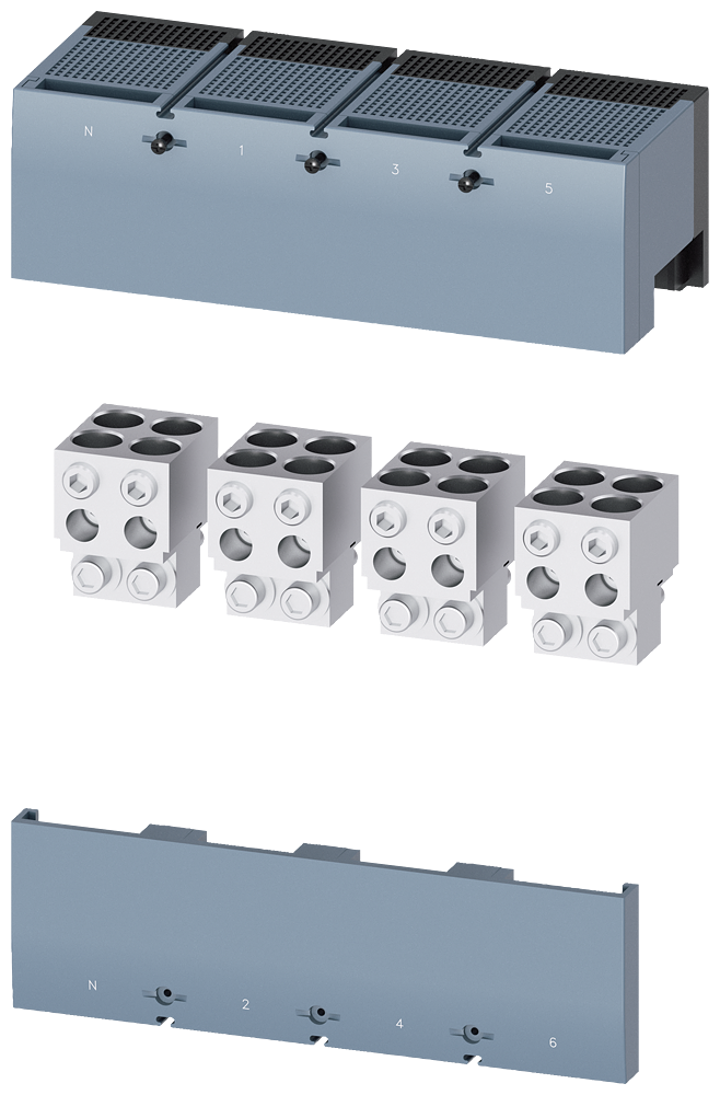 Siemens SENTRON 3VA9604-0JJ43 — Cu/Al box terminal, 3VA25