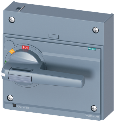 Siemens SENTRON 3VA9687-0EK11 — Front-mounted rotary operating mechanism, 3VA25