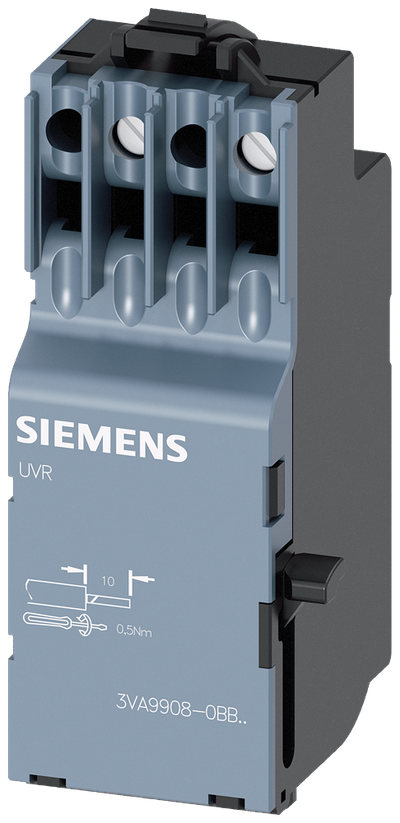 Siemens SENTRON 3VA9908-0BB10 — Undervoltage release (UVR), 12 V DC