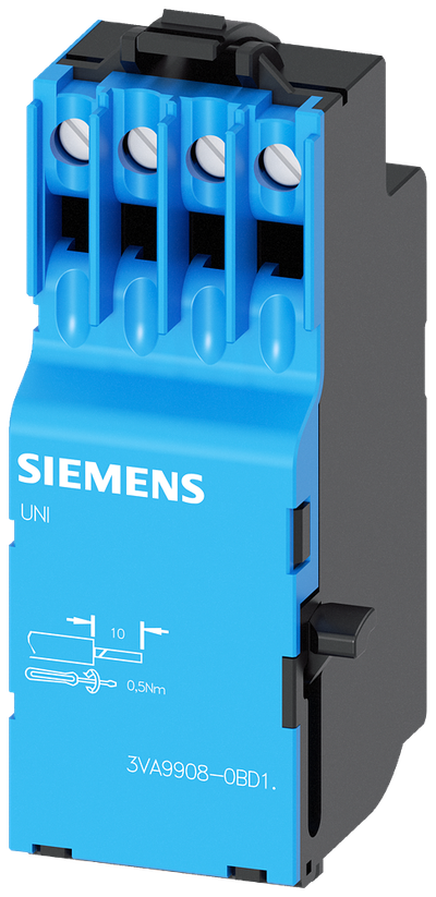 Siemens SENTRON 3VA9908-0BD11 — Universal release (UVR + shunt trip), 12 V DC