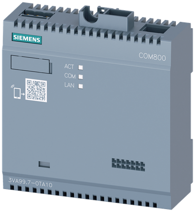 Siemens SENTRON 3VA9987-0TA10 — COM800 communication module, 24 V DC, 3VA2