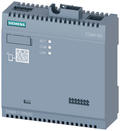 Siemens SENTRON 3VA9987-0TA20 — COM100 communication module, 24 V DC, 3VA2