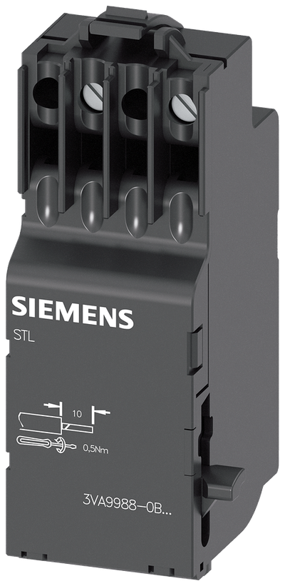 Siemens SENTRON 3VA9988-0BL32 — Shunt trip release (ST), left-hand position, 110–127 V AC/DC