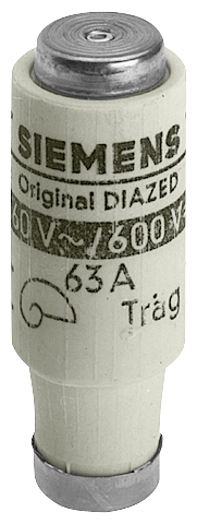 Siemens Screw Fuse- 690V for Cable and Line protection Utilisation Category Gg Size Diii, E33, 20A