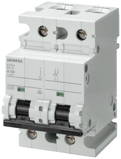 Siemens SENTRON 5SP4291-6 Miniature Circuit Breaker 2-Pole B100A 10KA