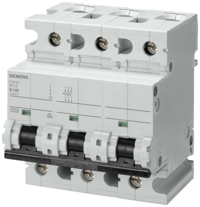 Siemens SENTRON 5SP4392-7 Miniature Circuit Breaker 3-Pole C125A 10KA