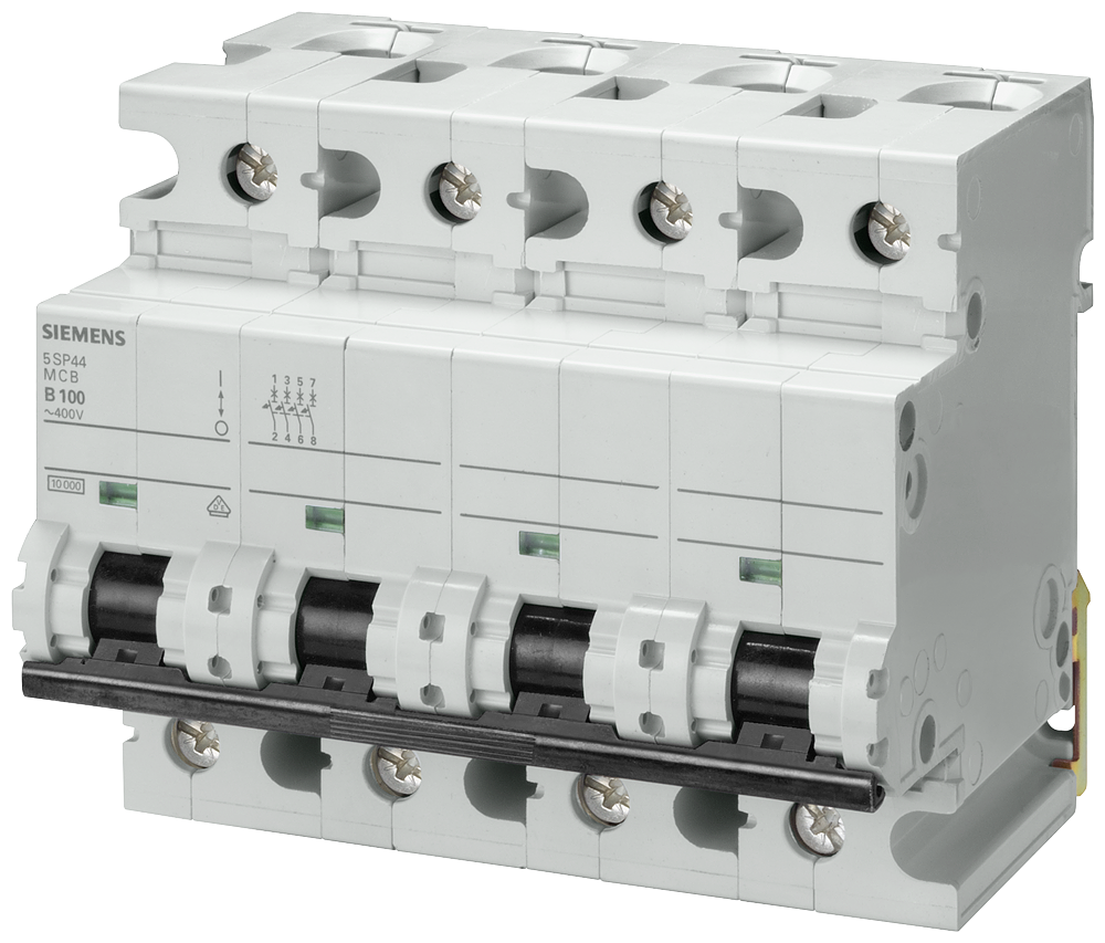 Siemens SENTRON 5SP4492-7 Miniature Circuit Breaker 4-Pole C125A 10KA
