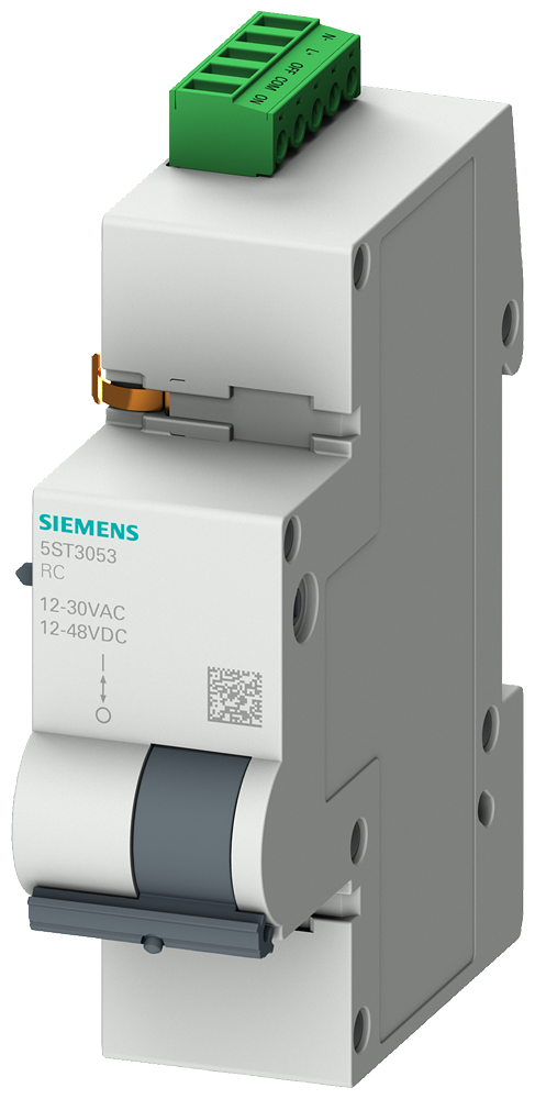 Siemens External operating mechanism basic 30 V AC, 48 V DC for CB up to 4P, RCBO up to 3P