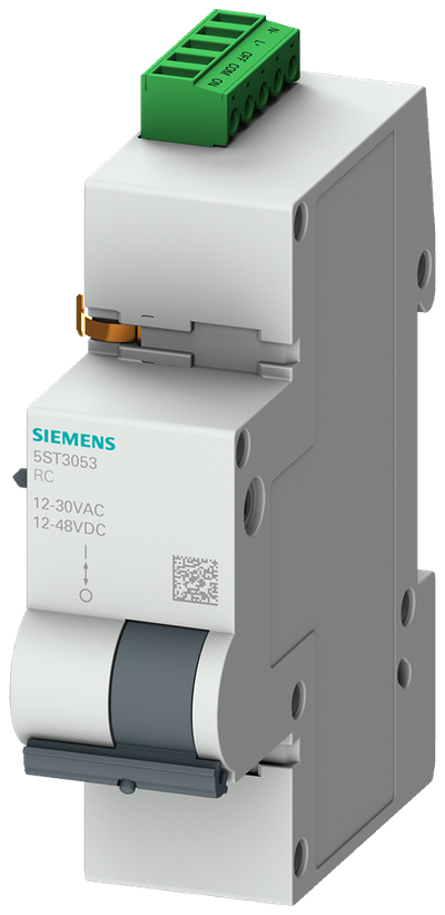 Siemens External operating mechanism basic 30 V AC, 48 V DC for CB up to 4P, RCBO up to 3P