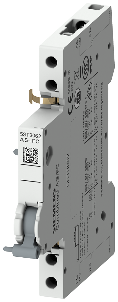 Siemens 5ST3062 KOMBI Auxiliary + Fault-Signal Contact 9 mm for 5SY/5SU1 MCBs