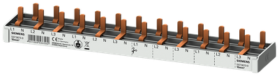 Siemens 4-phase busbar for 12 pcs 5SV1/6/9, 1 module width, 12MW