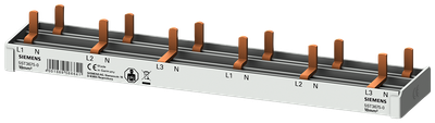 Siemens 4-phase busbar for 6 pcs 5SV1/9+afd, 1 module width, 12MW