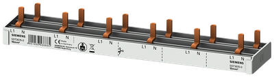 Siemens 2-phase busbar for 6 pcs 5SV1/9+afd, 1 module width, 12MW