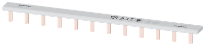 Siemens Busbar, 16 mm² 1 Phase, L= 214mm with End caps 5ST3700