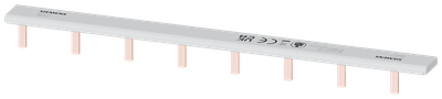 Siemens Busbar, 16 mm² 1 Phase, L= 214mm with End caps 5ST3702