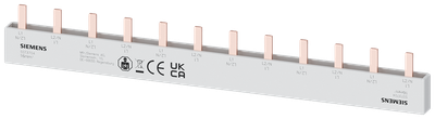 Siemens Busbar, 16 mm² 2 Phase, L= 214mm with End caps