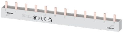 Siemens Busbar, 16 mm² 3 Phase, L= 214mm with End caps