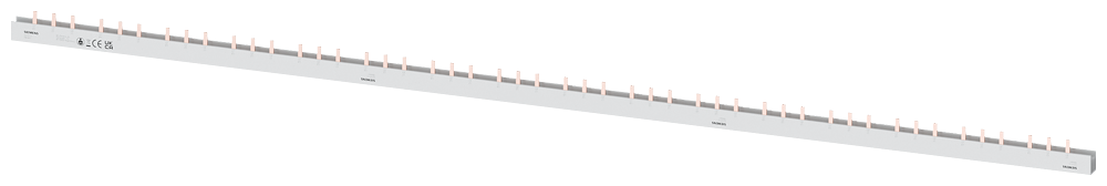 Siemens Busbar, 16 mm² 3 Phase+Hs, L= 1016mm without End caps