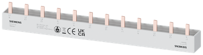 Siemens Busbar, 16 mm² 4 Phase, L= 214mm with End caps