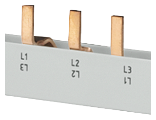 Siemens Busbar, 4-Phase for residual current circuit breaker with overcurrent 2-Pole+AFD