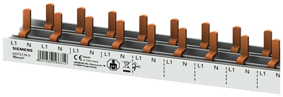 Siemens 2-phase busbar for 56 pcs 5SV1/6/9, 1 module width 1M