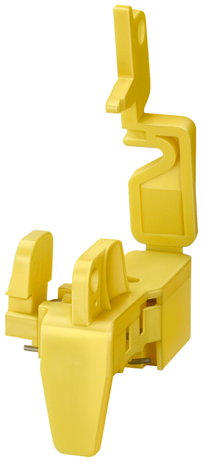 Siemens handle lock for locking MCBs in on or off position, uses padlock
