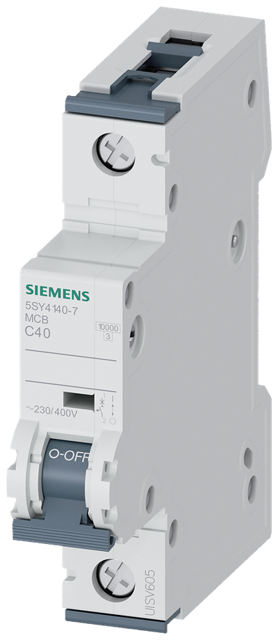 Siemens SENTRON 5SY4140-7 Miniature Circuit Breaker 1-Pole C40A 10KA