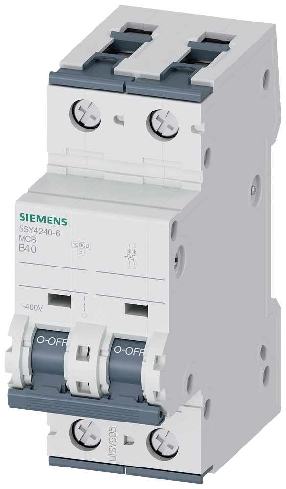 Siemens SENTRON 5SY4240-6 Miniature Circuit Breaker 2-Pole B40A 10KA