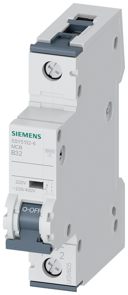 Siemens SENTRON 5SY5132-6 Miniature Circuit Breaker 1-Pole B32A 10KA