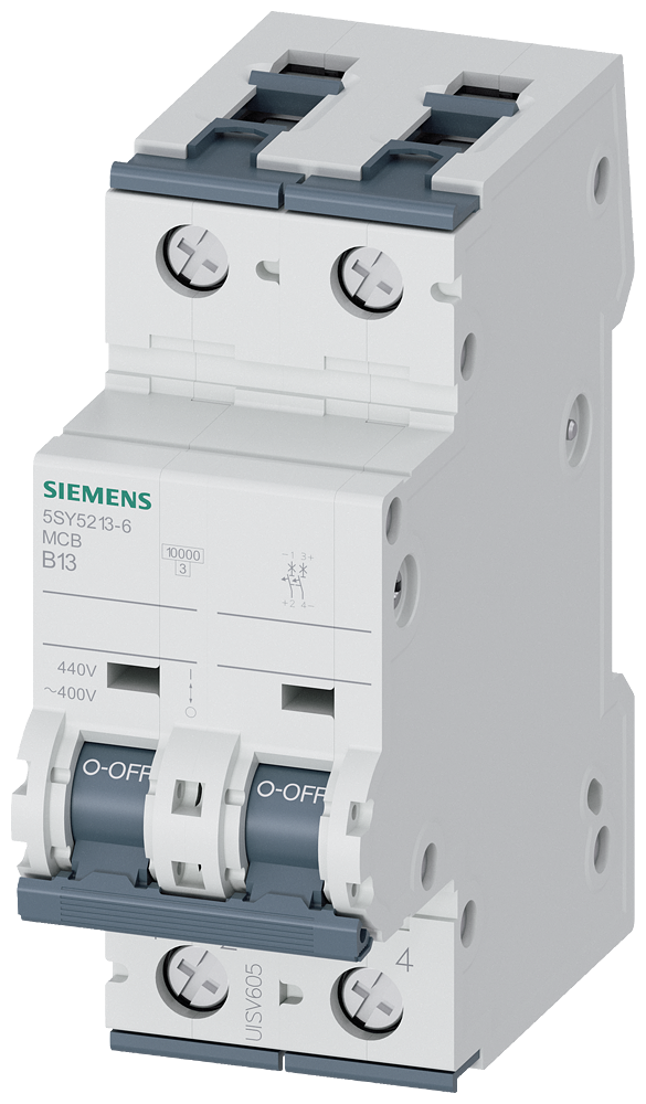 Siemens SENTRON 5SY5213-6 Miniature Circuit Breaker 2-Pole B13A 10KA