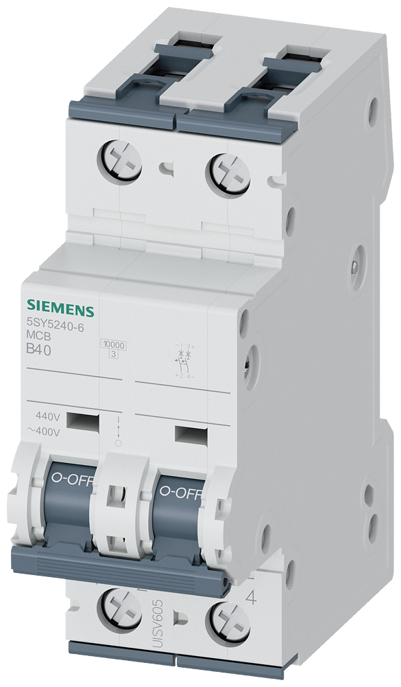Siemens SENTRON 5SY5240-6 Miniature Circuit Breaker 2-Pole B40A 10KA