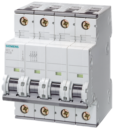Siemens SENTRON 5SY8420-7 Miniature Circuit Breaker 4-Pole C20A 25KA