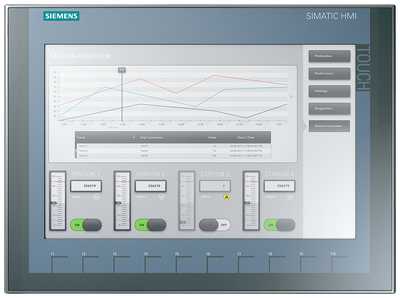 Siemens Panel Basic 2ND KTP1200 DP Touch and taster 12" Profibus