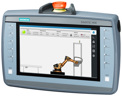 Siemens KTP900F Mobile Panel 9", Profinet and Profisafe interface, with emergency stop