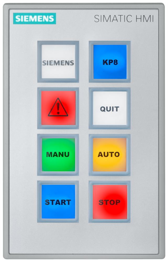 Siemens Push-button panel with 8 buttons