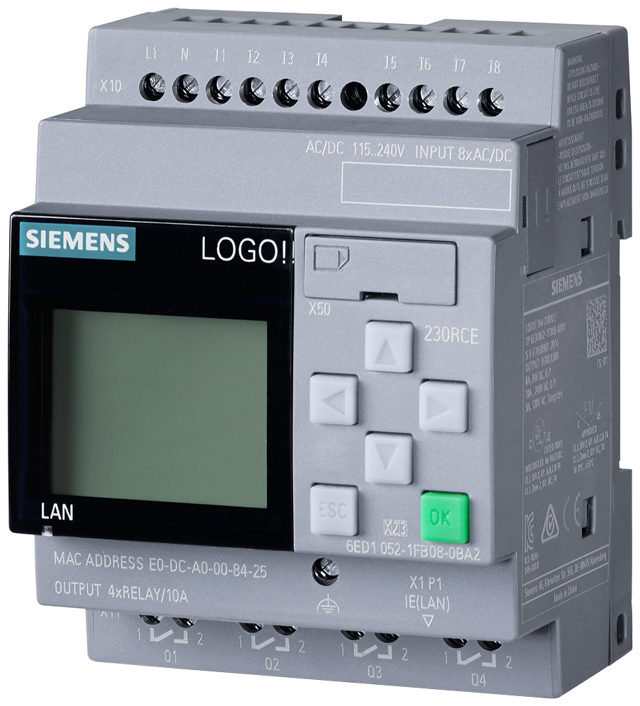 Siemens LOGO! logic module 6ED1052-1FB08-0BA2