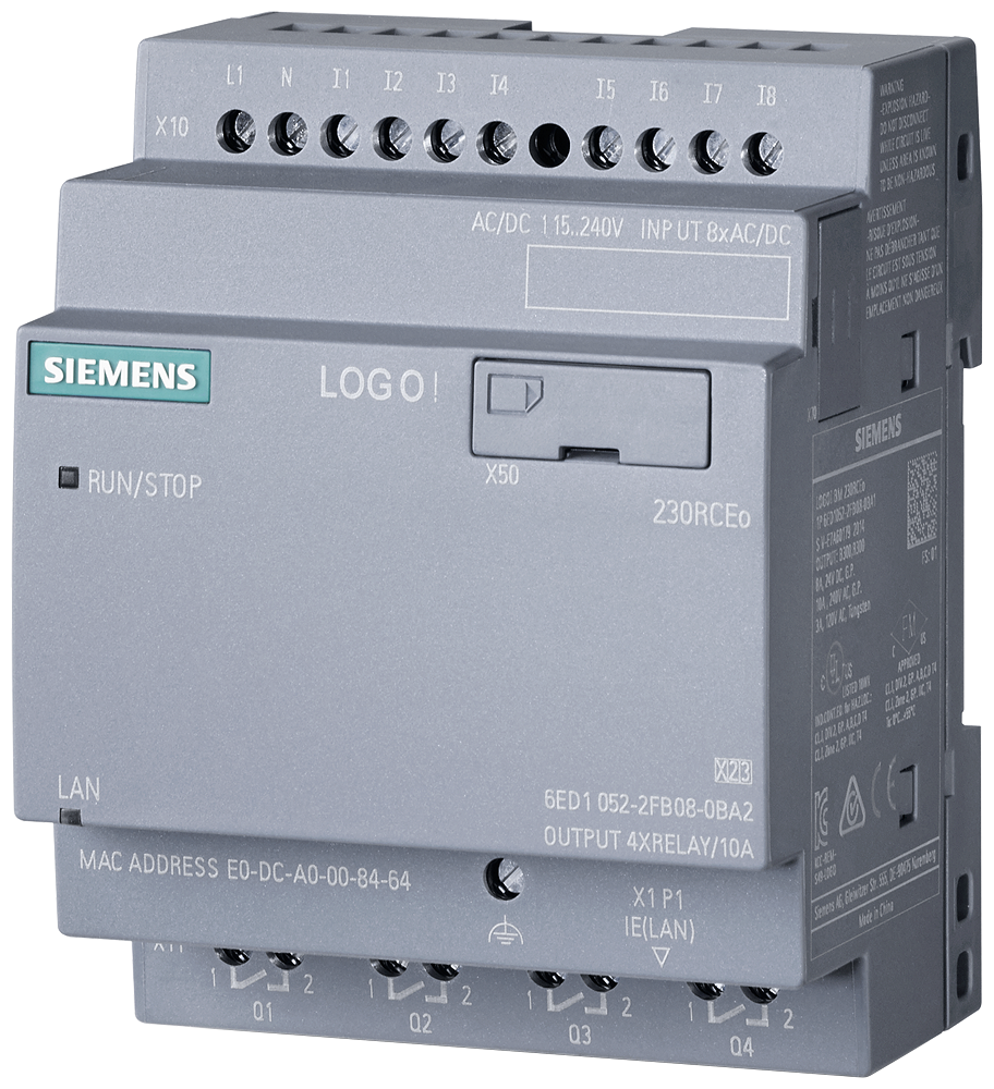 Siemens LOGO! logic module 6ED1052-2FB08-0BA2
